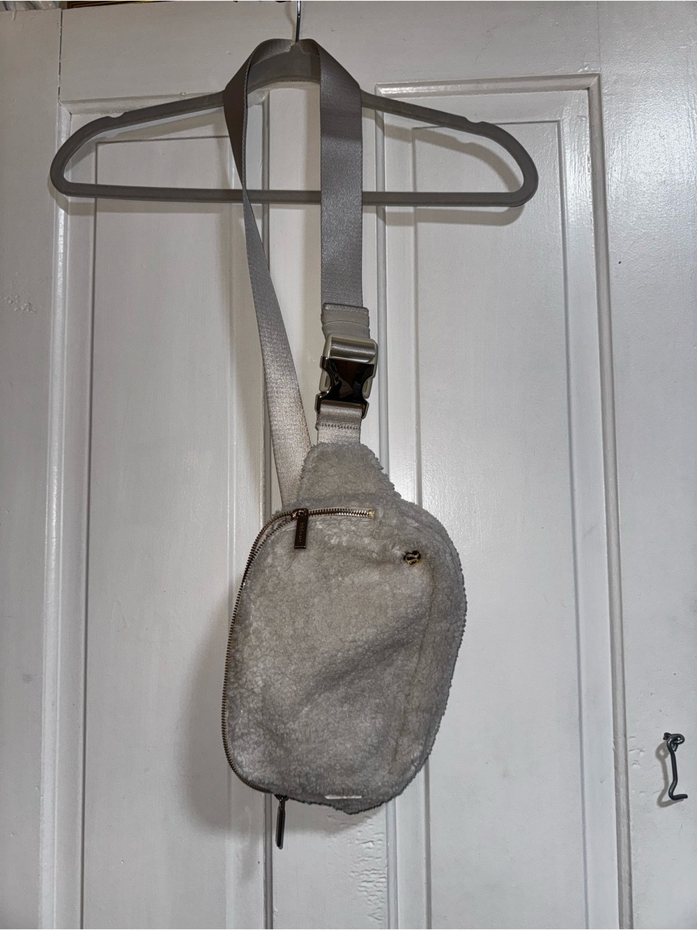 lululemon athletica Cream Sherpa Sling Belt Bag